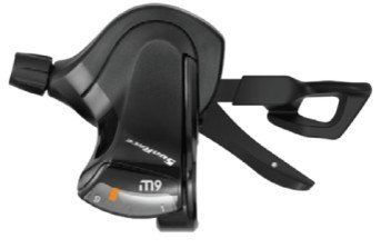 Манетка SunRace DLM903 R9, права, на 9 швидкостей з дисплеєм передач, з тросом 2100 мм, OEM VLPR-DLM903.R9S0.0S0.OE фото