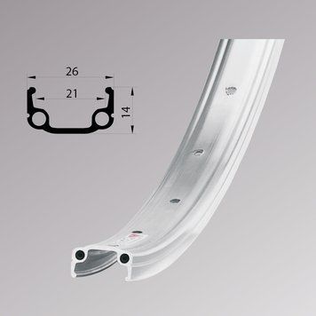 Обід Remerx RMX 21, 28'', 622x21, 36 отв., AV, одностінний, сірий, V-Br VLPR-62221001000001000001 фото