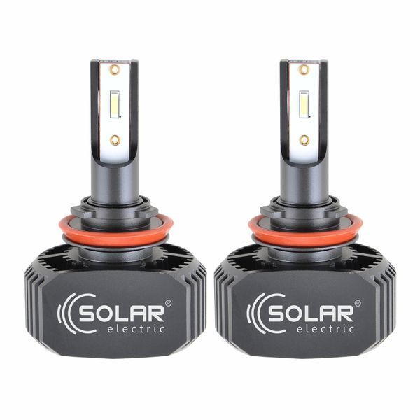 Светодиодная автомобильная лампа Solar H11 12/24V 6000K 5000Lm 40W CSP1860 2шт. 8211 фото