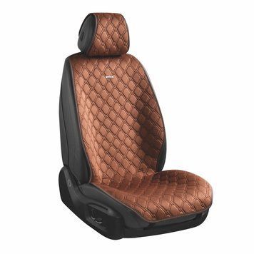 Комплект премиальных накидок для сидений CarLife Turbo, coffee, SC30404 SC30404 фото