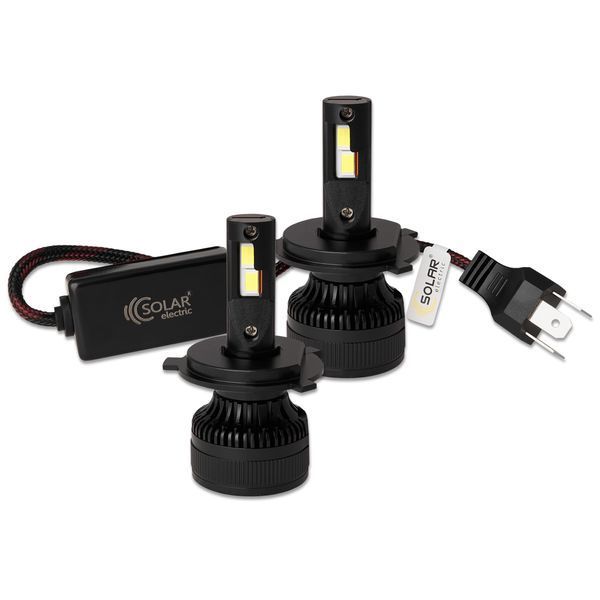 Автолампа Solar LED H4 12/24V 100W 9000Lm 6500K CSP3570 2шт 8604S2 8604S2 фото