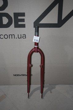 Вилка 26" Жорстка Сталь 1-1/8 rod-156 різьб. v-br червоний YS 3051 (пошкодження ЛКП) VLT-FRK-26-A65 фото