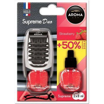 Ароматизатор Aroma Car Supereme Duo Slim Strawberry, 8 мл 92254 фото