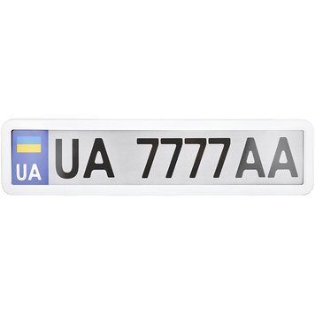 Рамка під номер СarLife NH440, біла глянцева NH440 фото