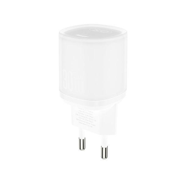 Сетевое зарядное устройство XO L150 30W Single USB-C + Lightning кабель белый storm_group__XO-L150+L фото