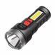 Ручной светодиодный аккумуляторный фонарь лампа Bailong BL-822 USB LGT-9 фото 1