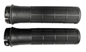 Грипсы Green Cycle GGR-415 130mm черные с одним черным замком VLP-GRI-16-30 фото