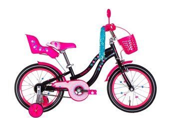 Велосипед ST 16" Formula Kid FLOWER PREMIUM BH рама-8,5" чорний з рожевим 2026 VLT-OPS-FRK-16-241 фото