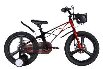 Велосипед уцінений MG 18" SPACE KID ANDROMEDA DD рама-10" червоно-чорний 2026 VLT-STK-SK-18-022 фото