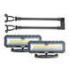 Профессиональный инспекционный LED-фонарь Brevia 2x10W COB 2x1000lm 2x4000mAh Power Bank, type-C 11520 фото 2