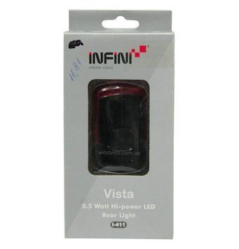 Мигалка на батарейках зад. INFINI I-411 0.5W 2 режима WVL-115-035 фото