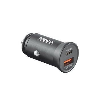 Автомобільний зарядний пристрій BREVIA ePower DualCharge 30W 1xUSB-C+1xUSB-A чорний 46030CAB 46030CAB фото