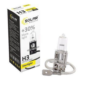 Галогенова лампа SOLAR H3 12V 55W PK22s Starlight +30% 1203 фото