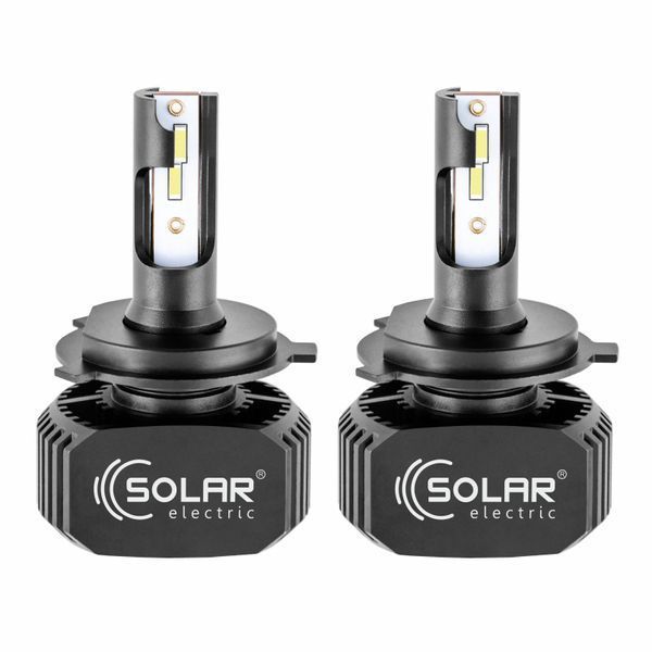 LED автолампа Solar H4 12/24V 6000K 5000Lm 40W, CSP1860 2шт 8204 фото