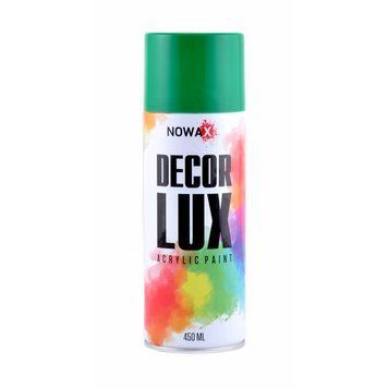 Акриловая спрей-краска NOWAX DecorLux, 450 мл, мятно-зеленый, (MINT GREEN/RAL6029) NX48028/NX65028 фото