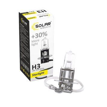 Галогенова лампа SOLAR H3 24V 70W PK22s Starlight +30% 2403 фото