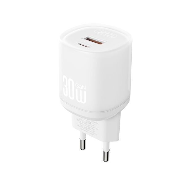 Сетевое зарядное устройство XO L151 30W 1USB-A+1USB-C + Type-C кабель белый storm_group__XO-L151+C-White фото