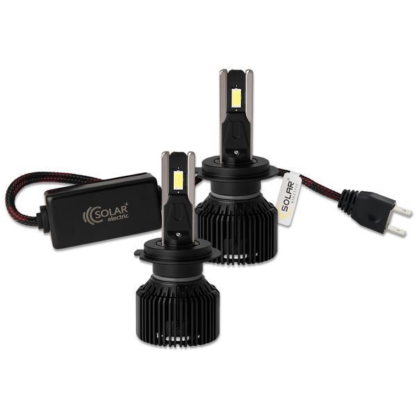 Автолампа Solar LED H7 12/24V 130W 11000Lm 6500K CSP3570 2шт 8707S2 8707S2 фото