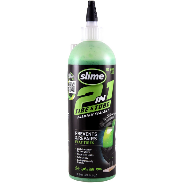 Герметик для камер та безкамерних систем Slime 2in1 Premium Sealant 473 мл 10193-51 фото