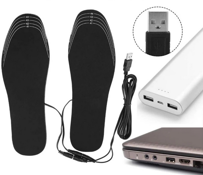 Стельки с подогревом электрические универсальные 41-45 USB U-4145 фото