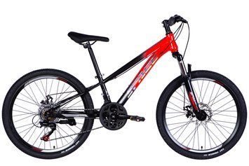 Велосипед ST 24" SPACE MARS DD FR рама-11" червоно-чорний 2026 VLT-OPS-SP-24-056 фото