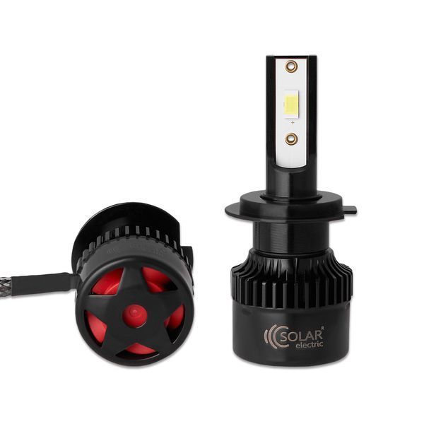 Автолампа Solar LED H7 12/24V 50W 5000Lm 6500K CSP3570 2шт 8507S2 8507S2 фото