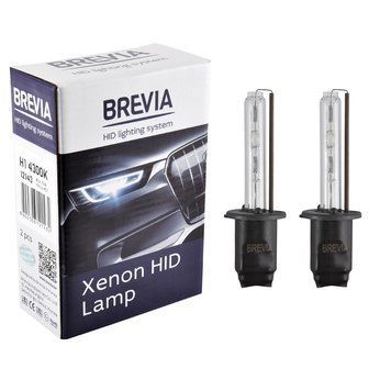 Ксеноновая лампа Brevia H1 4300K, 85V, 35W P14.5s KET, 2шт 12143 фото
