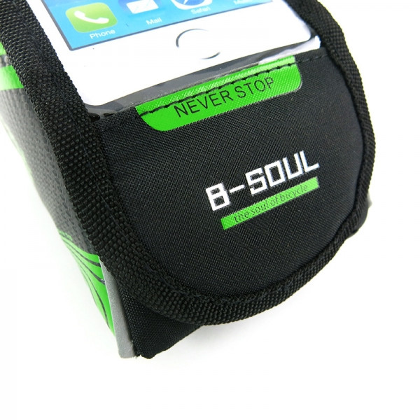 Сумка велосипедная под смартфон на раму B-Soul BAO-001 зеленая TMP-RB-HB-BAO-001GREEN фото
