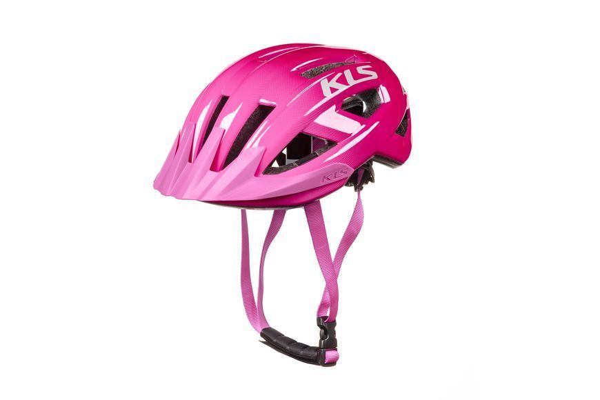 Шолом KLS Daze Lumio M/L, з блимавкою (Type-C), рожевий (без бокових кліпс фікцації лямок) 8585053843474-S фото