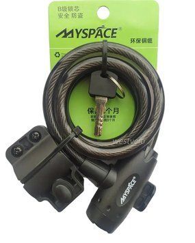 Замок MYSPACE 506 &Oslash;12mm-1200mm на ключ, з кріпленням на раму WVL-040-070 фото