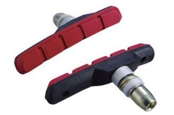 Гальмівні колодки Alligator VB-610 72 мм для V-Brake чорно-червоні VLPR-VB-610-BR-DIY фото