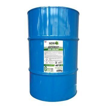 Антифриз NOWAX GREEN G11, концентрат, зелений, 10кг NX12210 фото