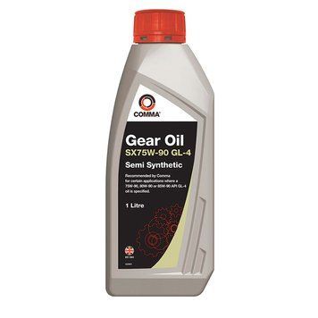 Трассмиссионное масло Comma GEAR OIL SX75W-90 GL4 1л SXGL41L фото