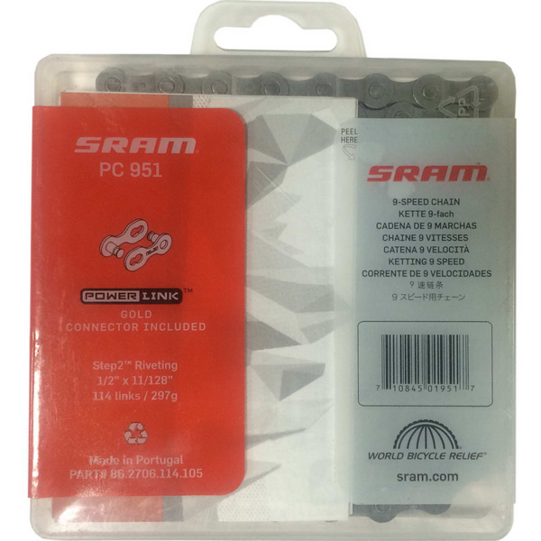 Цепь SRAM 951 114 PLink 9 скоростей G.86.2706.114.105 фото