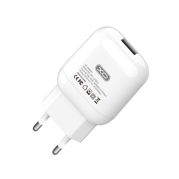 Сетевое зарядное устройство XO L37 + Lightning кабель белый storm_group__XO-L37+L фото
