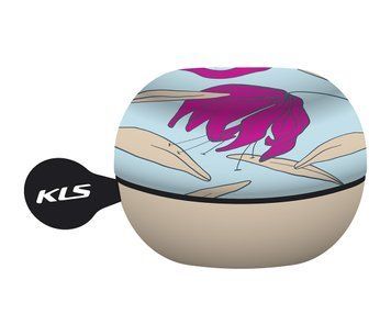 Дзвоник на кермо KLS Bell 60 блакитний з квітами VLPR-8585053817833 фото