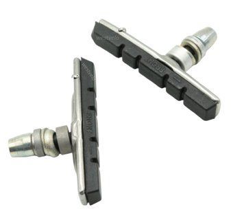 Колодки гальмівні V-brake JANUS зміщений центр, картриджні WVL-026-008 фото