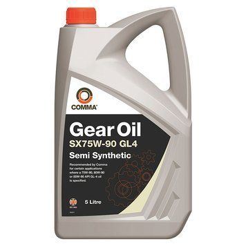 Трассмиссионное масло Comma GEAR OIL SX75W-90 GL4 5л SXGL45L фото