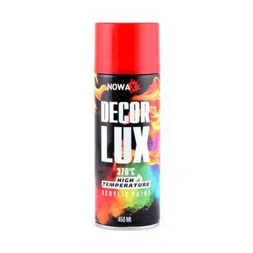 Краска высокотемпературная NOWAX DecorLux 370&deg;, 450 мл, красный, (FLAME RED/RAL3000) NX48040/NX65040 фото