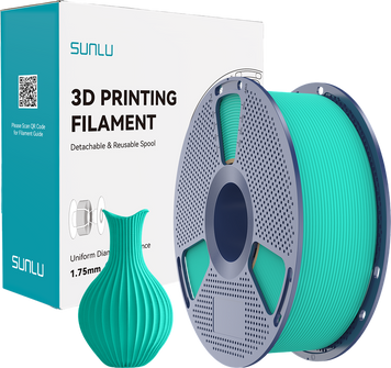 Пластик для 3D-друку (філамент) SUNLU PLA Classic Mint Green 1,75 мм 1 кг SUNLU-00012640 фото