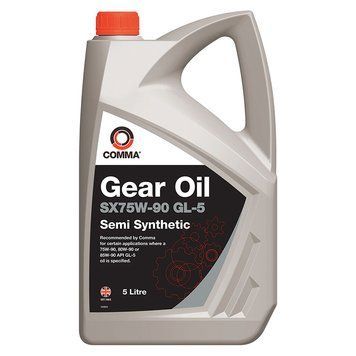 Трассмиссионное масло Comma SX75W90 GEAR OIL GL5 5л SX5L фото