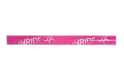 Світловідбивна смужка на руку або штани, флікер ONRIDE рожева 6936116101011 фото