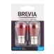 Лампа розжарювання Brevia PR21 12V 21W BAW15s червона 2шт 12326B2 фото 1