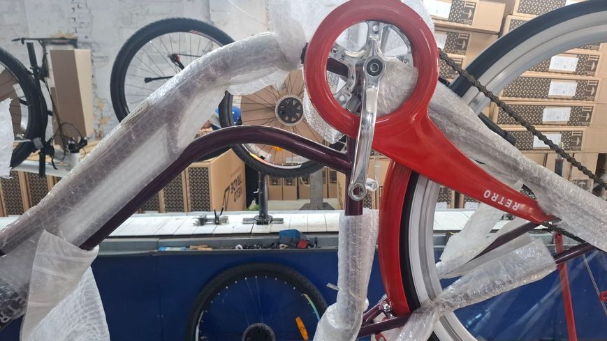 Велосипед уцінений ST 28" Dorozhnik RETRO Velosteel рама-19" помаранчевий 2026 STK-D-28-702 фото