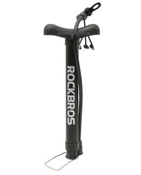 Насос вело ROCKBROS металевий 2-ний наконечник (AV/FV) чорний WVL-038-109 фото