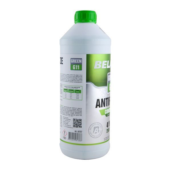 Антифриз BELAUTO GREEN G11 концентрат, зеленый 1,5л AF1217 фото