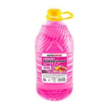Омивач скла літній AutoDrive Summer Screen Wash Bubble Gum PET 5л AD0134 фото