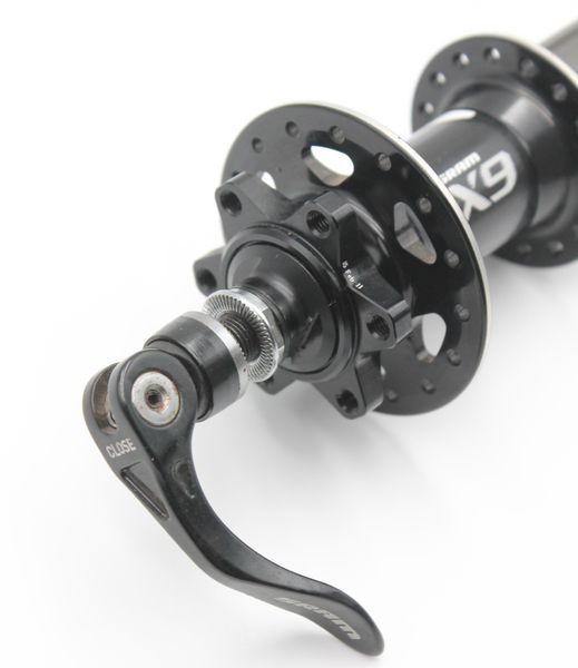 Втулка задня, (AL) SRAM (X9),касета 8-10S, пром підшипник, диск 6 болтів, ексцентрик, чорна (14Gx32H) (різні фланці) WVL-013-219 фото