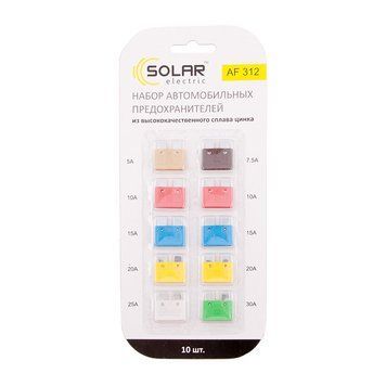 Набор предохранителей SOLAR "стандарт" AF312, 10 шт. AF312 фото