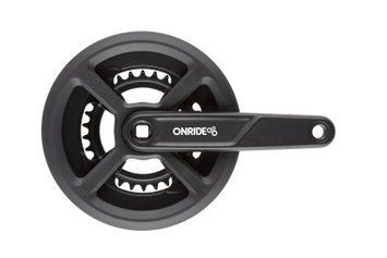 Комплект шатунів&nbsp;ONRIDE&nbsp;Duet 920P, під квадрат, 170 мм, 46-30, на 9/8 шв., чорний VLPR-2526116105348 фото